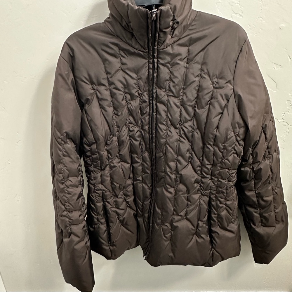 Brown Nine West Puffy Jacket - Picture 2 of 7